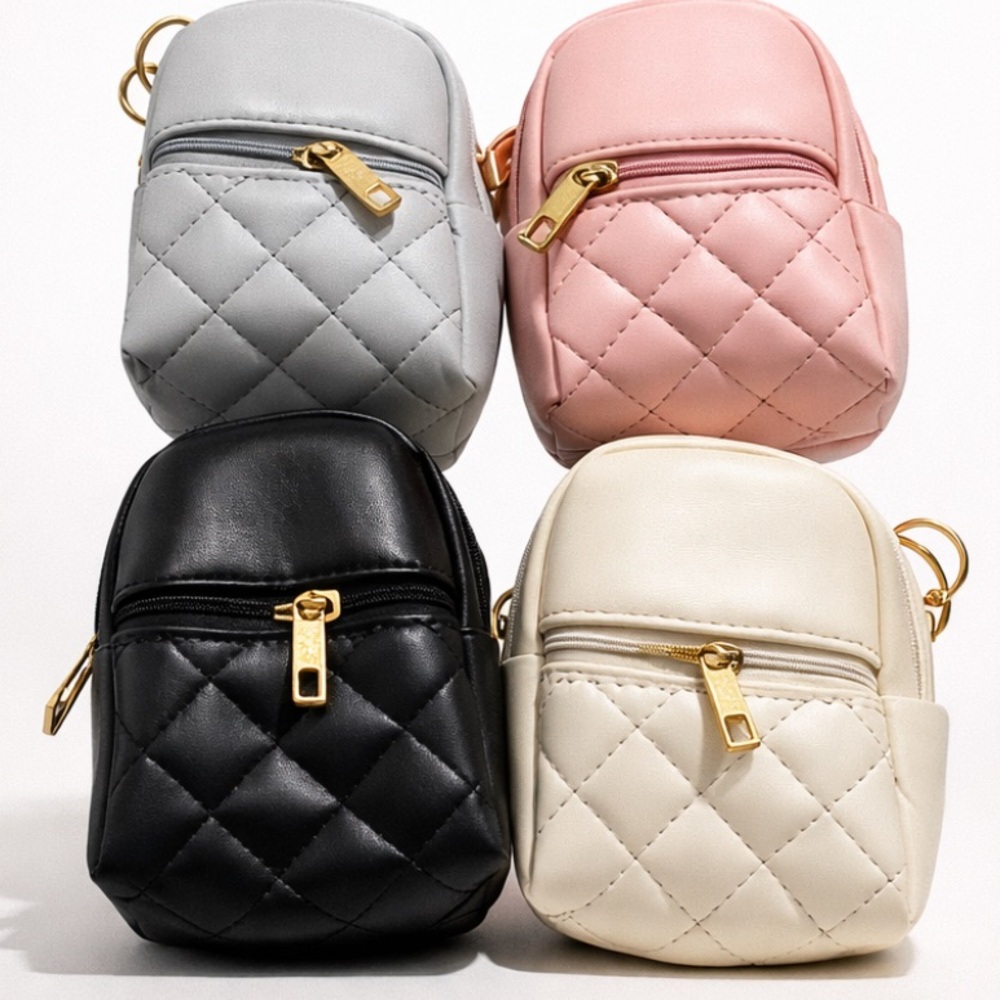 Mini backpack keychain charms